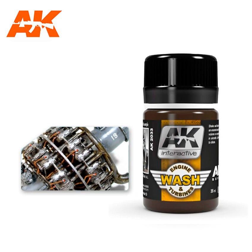 AK Interactive Wash For Aircraft Engine 2033
