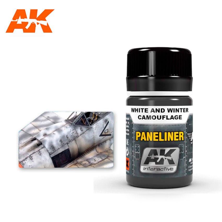 AK Interactive Paneliner For White And Winter Camouflage 35ml 2074