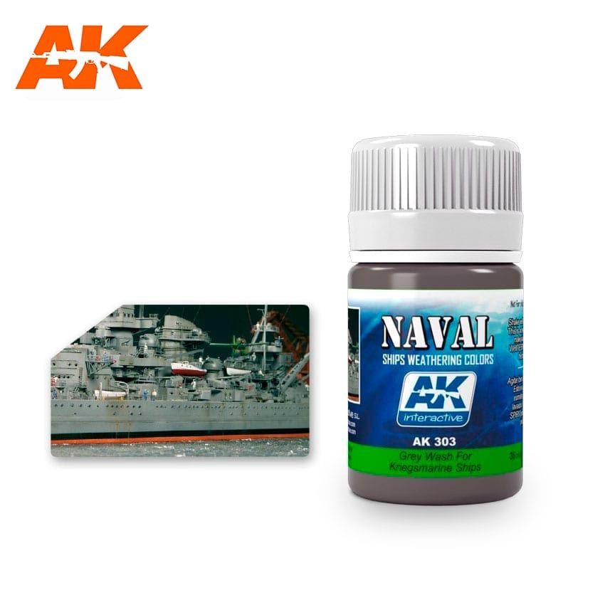 AK Interactive Grey Wash For Kriegsmarine Ships 303
