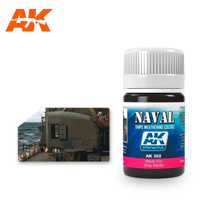 AK Interactive Wash For Grey Decks 302