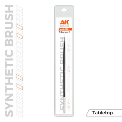 AK Interactive Synthetic Tabletop Brush - 0 B020