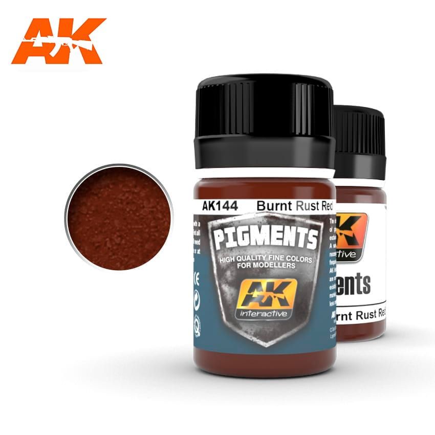 AK Interactive Brunt Rust Red Pigment 144