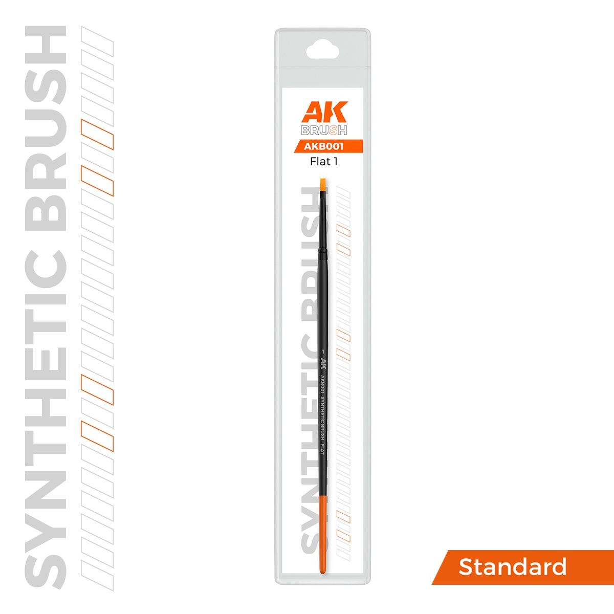 AK Interactive Synthetic Brush - Flat 1 B001