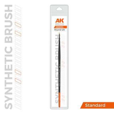 AK Interactive Synthetic Brush - Round 4/0 B004