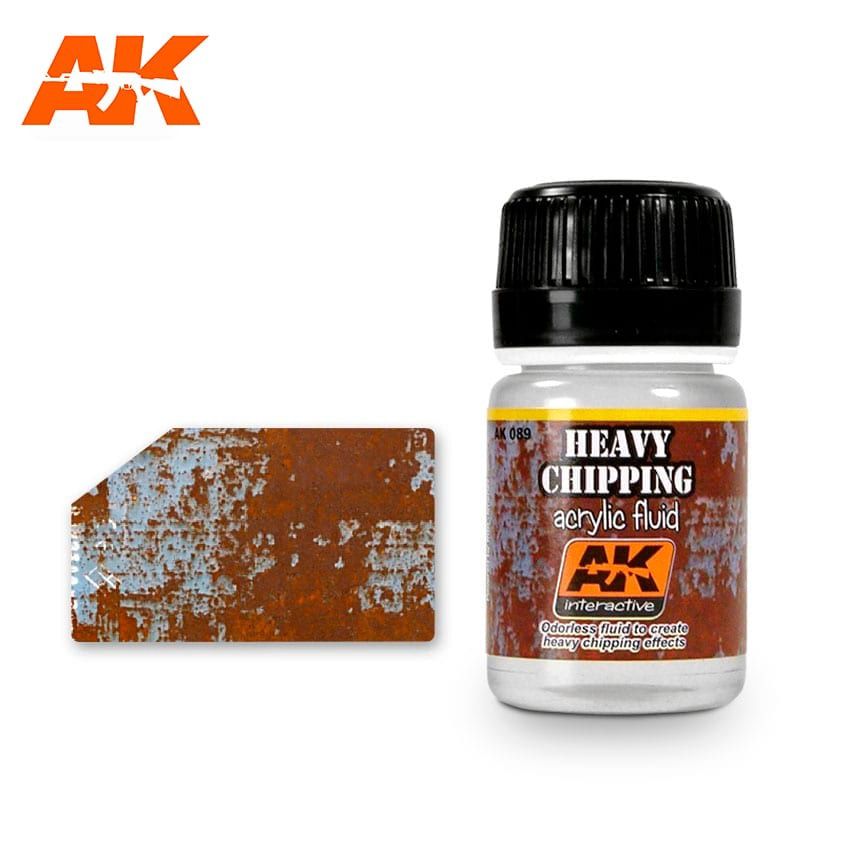 AK Interactive Heavy Chipping Effects Acrylic Fluid 089