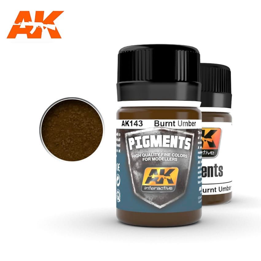 AK Interactive Burnt Umber Pigment 143