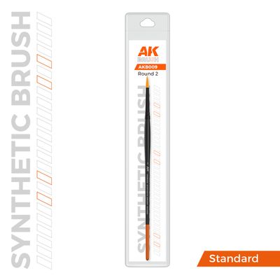 AK Interactive Synthetic Brush - Round 2 B009