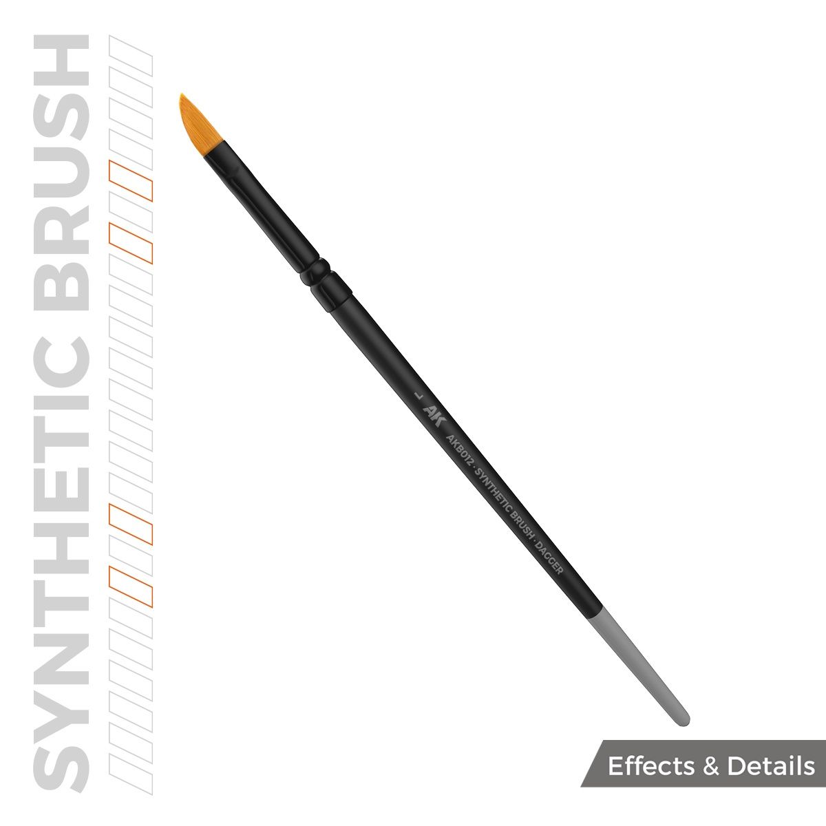 AK Interactive Synthetic Brush - Dagger L B012