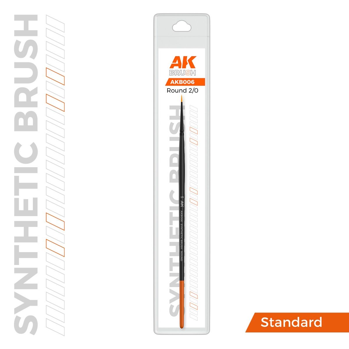 AK Interactive Synthetic Brush - Round 2/0 B006