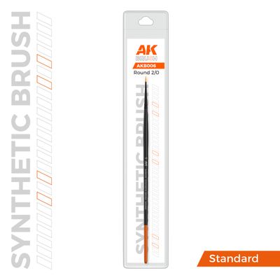 AK Interactive Synthetic Brush - Round 2/0 B006
