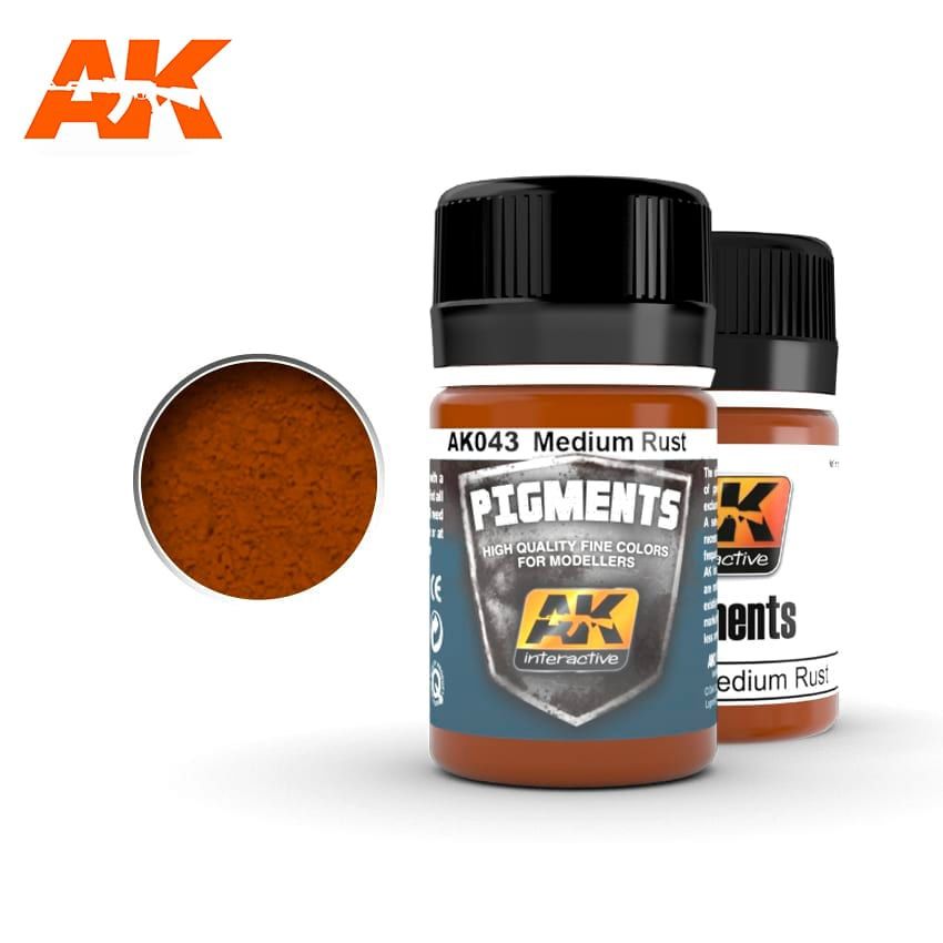 AK Interactive Medium Rust Pigment 043