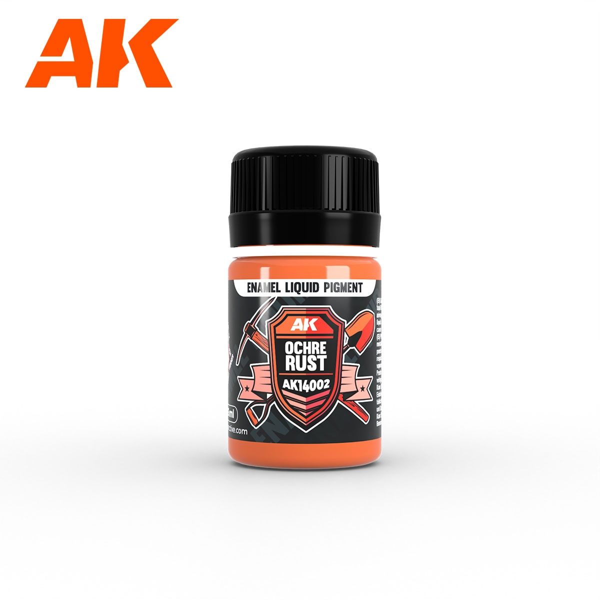 AK Interactive Enamel Liquid Pigment Ochre Rust 35ml 14002