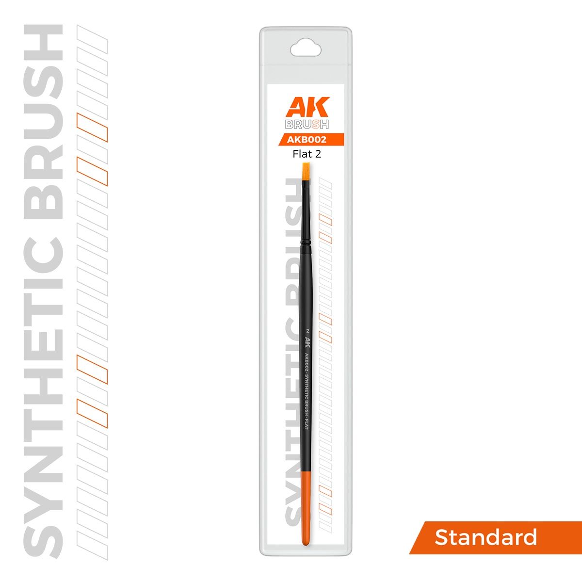 AK Interactive Synthetic Brush - Flat 2 B002
