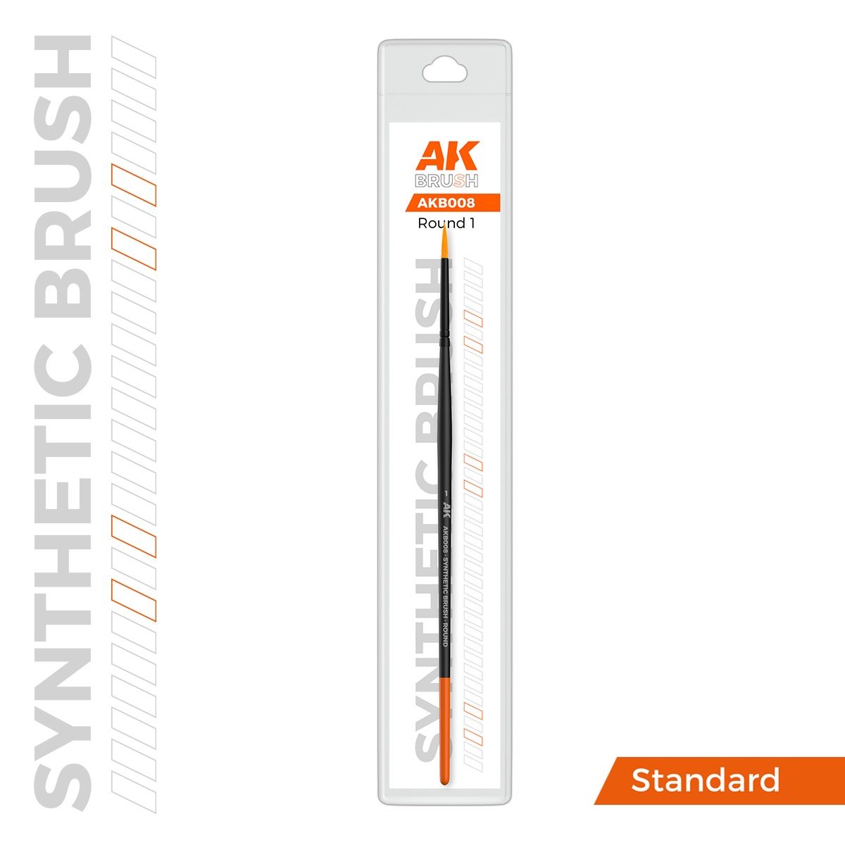AK Interactive Synthetic Brush - Round 1 B008