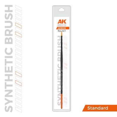 AK Interactive Synthetic Brush - Round 1 B008