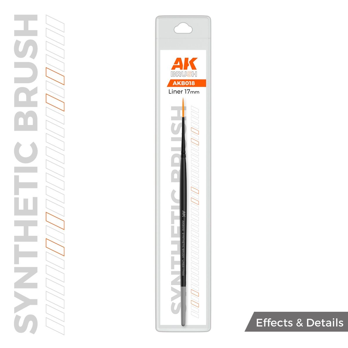 AK Interactive Synthetic Brush - Liner 17mm B018