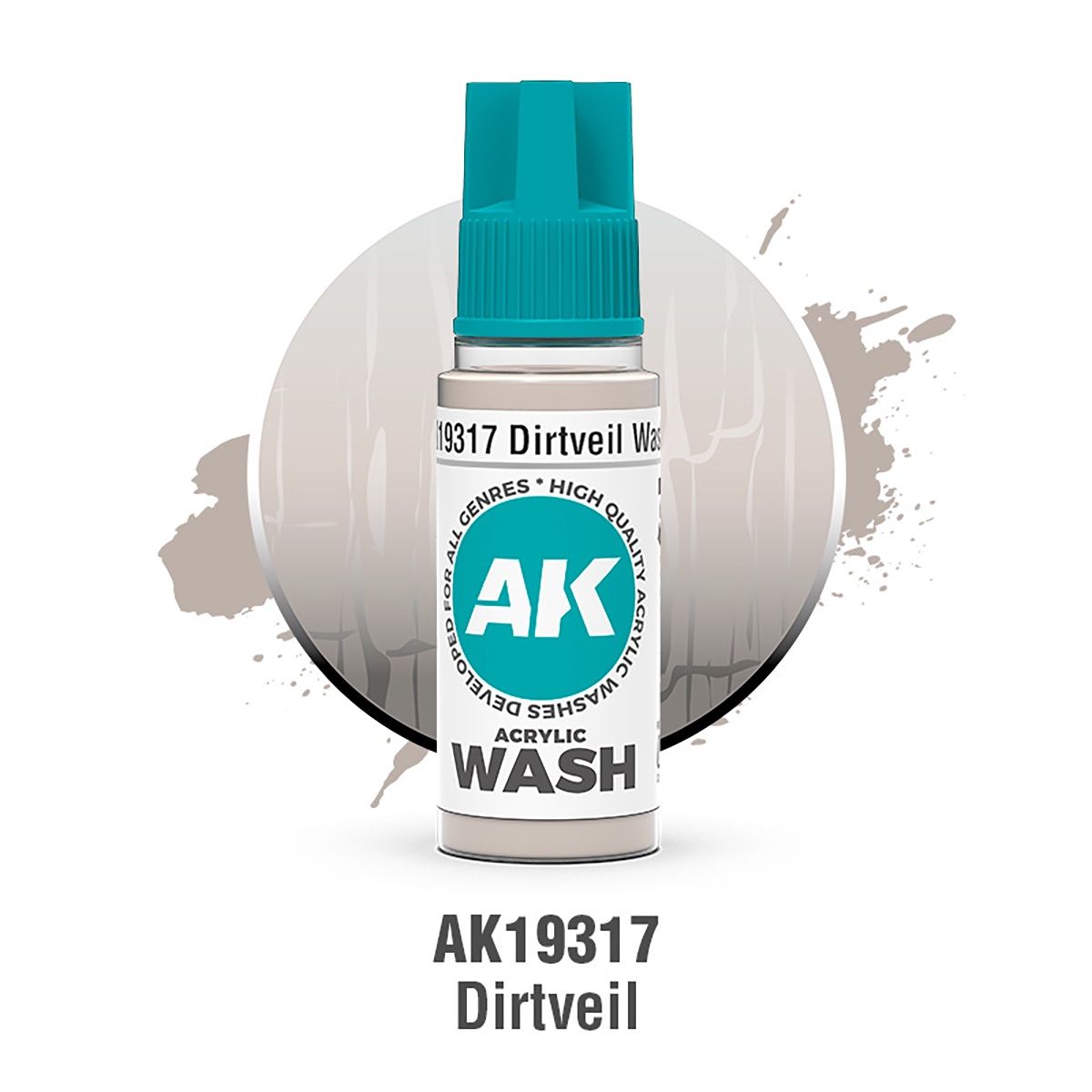 AK Interactive Acrylic Wash Dirtveil 18ml 19317