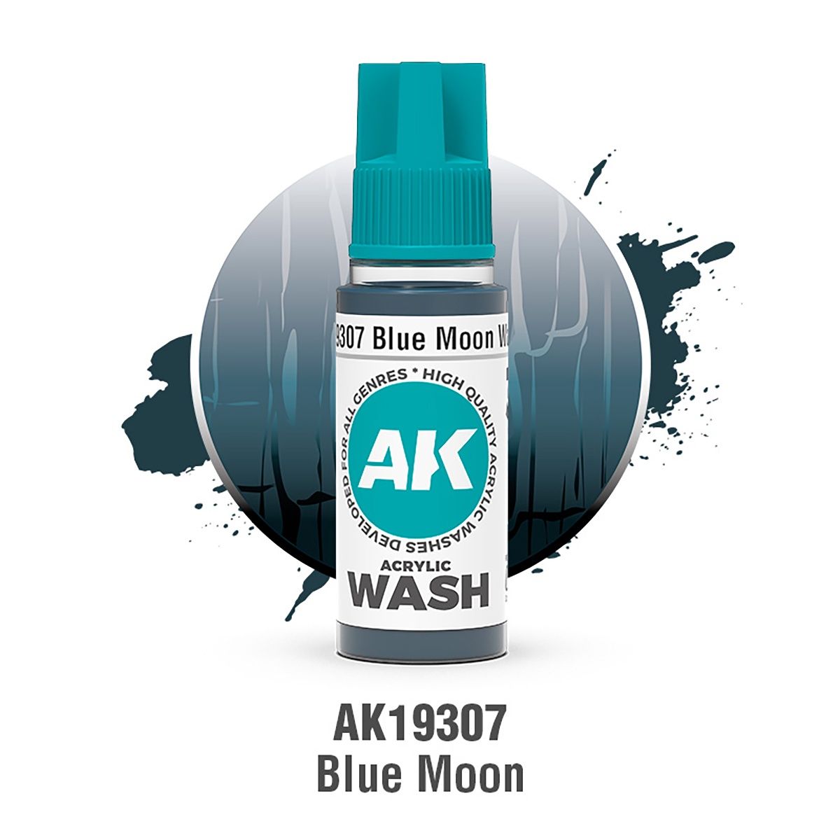 AK Interactive Acrylic Wash Blue Moon 18ml 19307
