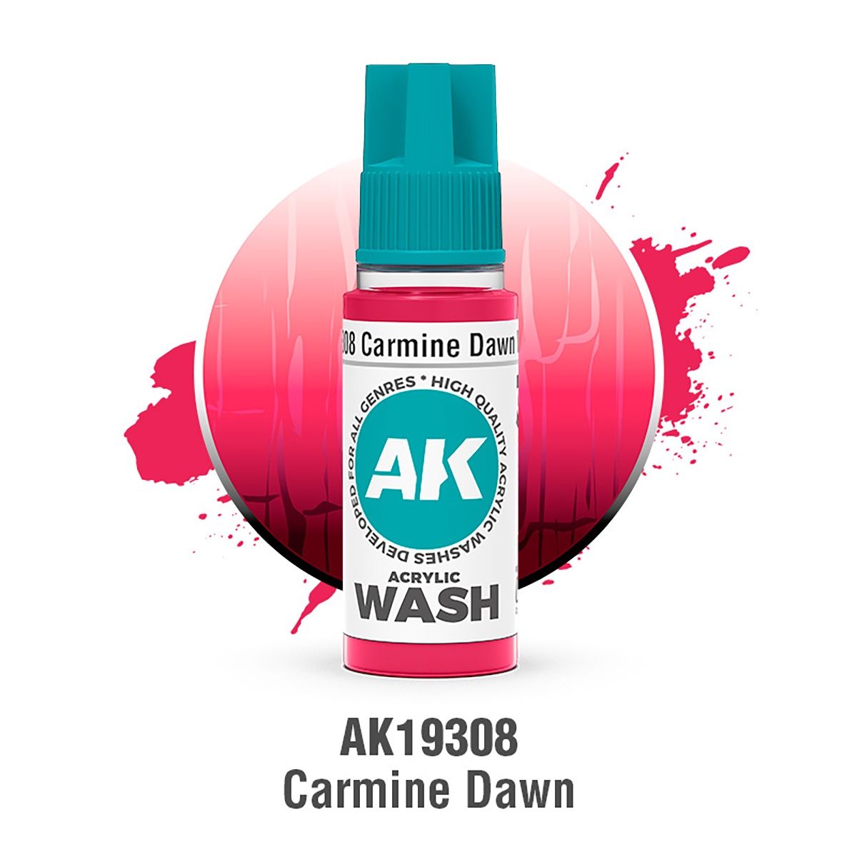 AK Interactive Acrylic Wash Carmine Dawn 18ml 19308