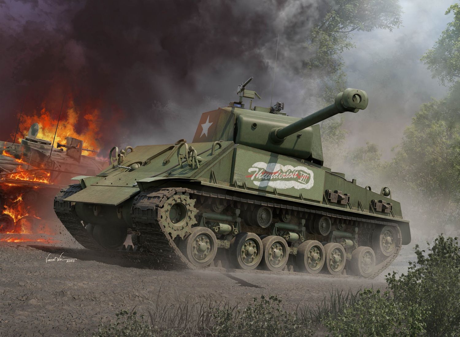 I Love Kit 1/16 M4A3E8 Thunder VII Medium Tank 61621