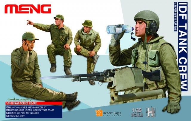Meng 1/35 IDF Tank Crew (4 figures) HS-002