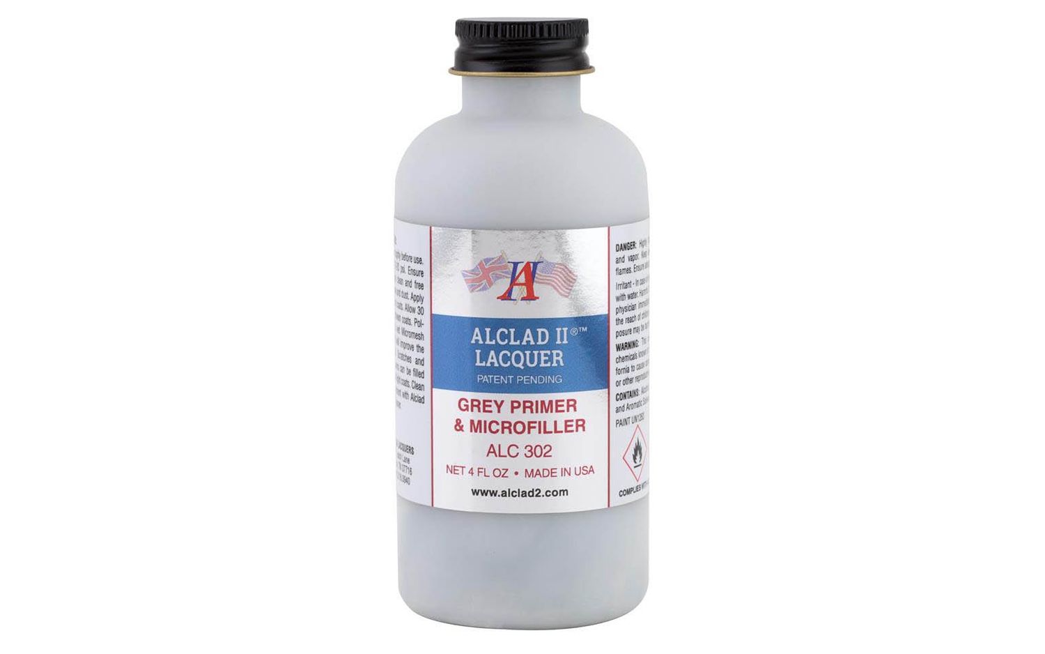 Alclad II Grey Primer &amp; Microfiller 4oz 302