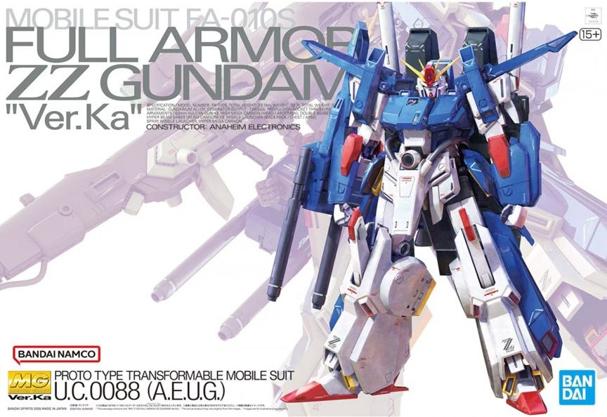 Bandai 1/100 MG #226 Full Armor ZZ Gundam "Ver. Ka" 5072026