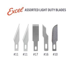 Excel Assorted Light-Duty Replacement Blades (5-pack) 20014