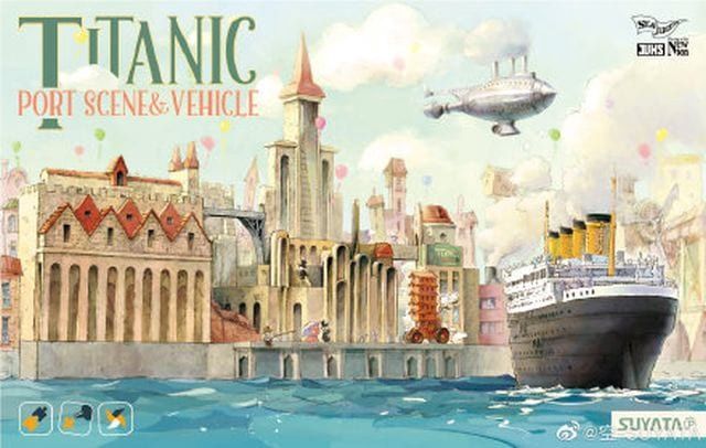 Suyata Egg Titanic Port Scene &amp; Vehicle SL002