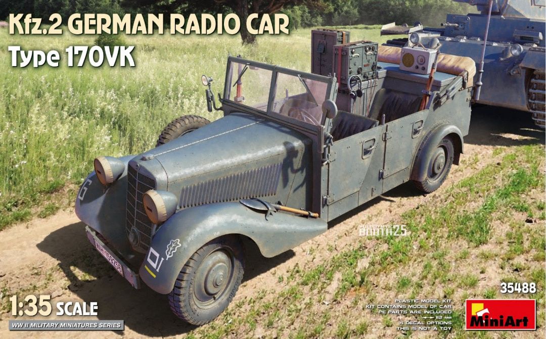 MiniArt 1/35 Kfz.2 German Radio Car Type 170VK 35488