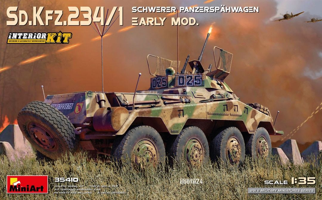 MiniArt 1/35 Sd.Kfz.234/1 Schwerer Panzerspähwagen Early Mod. (Interior kit) 35410
