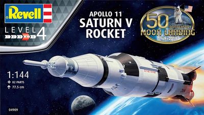 Revell Germany 1/144 Apollo 11 Saturn V Rocket 50th Anniversary Moon Landing 1969-2019 04909