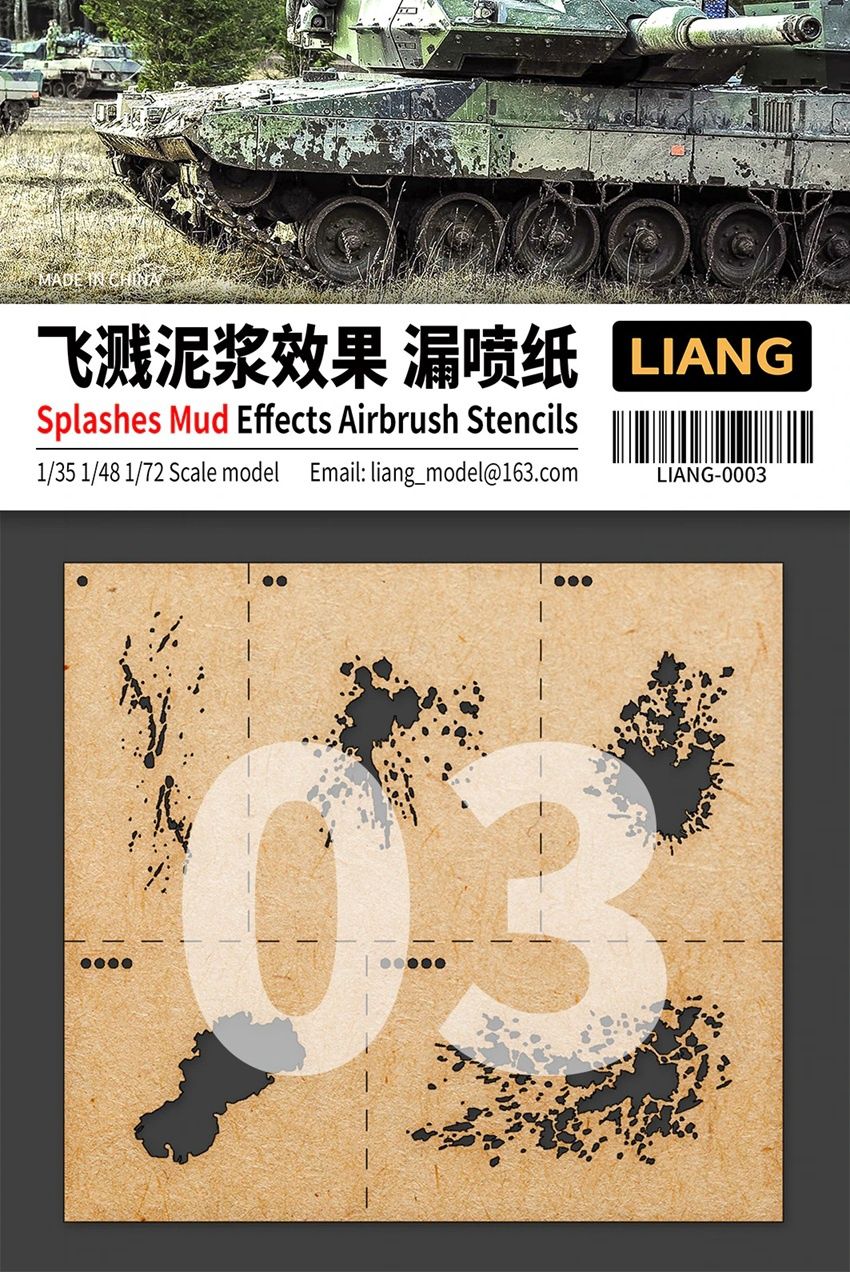 Liang Model  Splashes Mud Effects Airbrush Stencils 0003