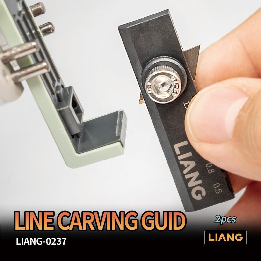 Liang Model  Line Carving Guide 2pcs 0237
