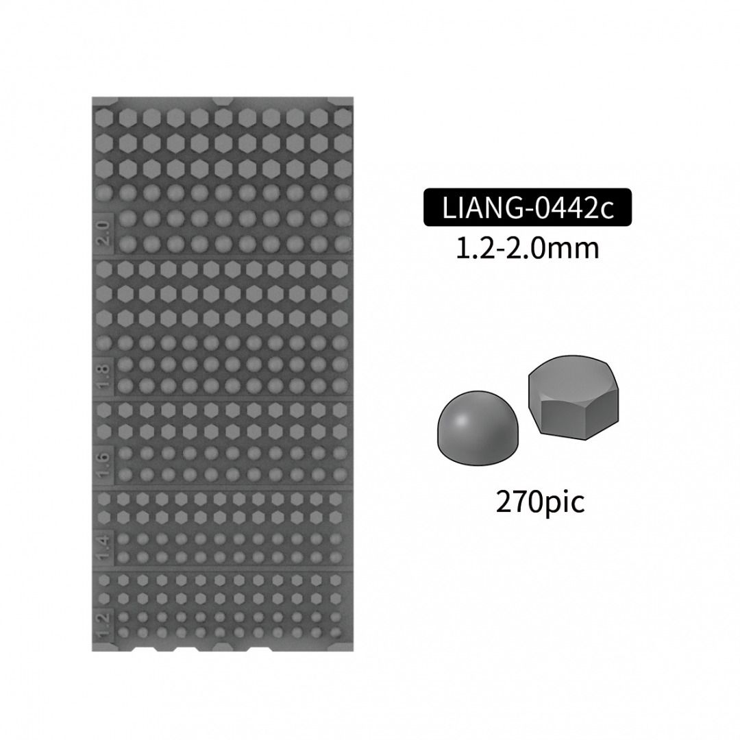 Liang Model  Model Nuts and Bolts C 1.2-2.0mm 0442c