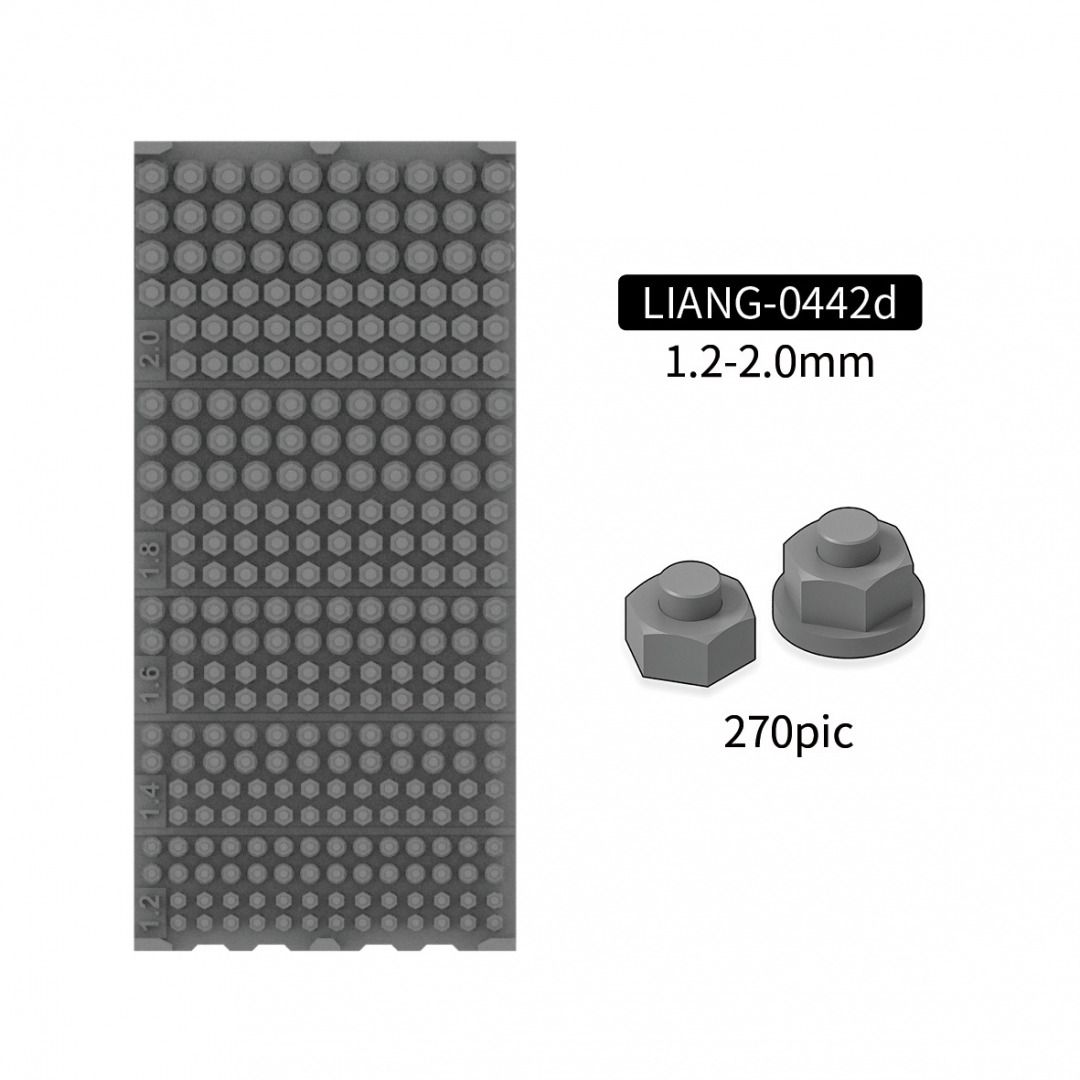 Liang Model  Model Nuts and Bolts D 1.2-2.0mm 0442d