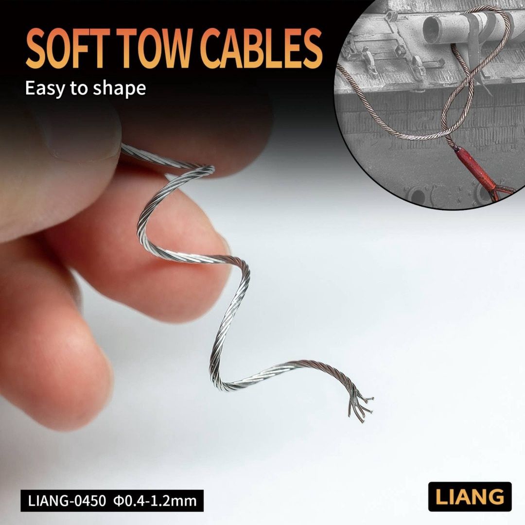 Liang Model  Soft Tow Cables 0.6mm x 1m 0450c