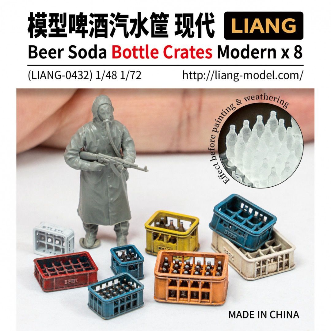 Liang Model  Beer Soda Bottle Crates Modern x8 0432