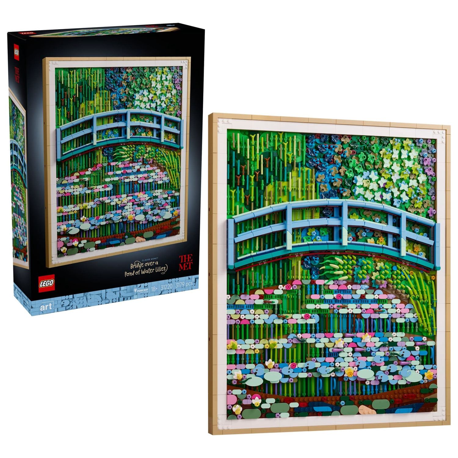 LEGO Art Claude Monet – Bridge over a Pond of Water Lilies 31220