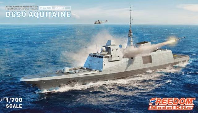 Freedom Model Kits 1/700 D650 Aquitaine FREMM Multipurpose Frigate 83001