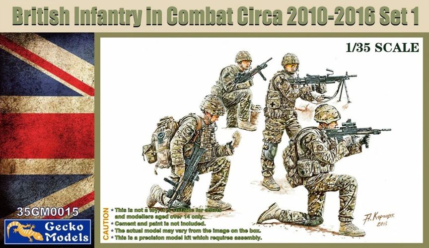 Gecko 1/35 British Infantry In Combat Circa ‪2010-2016‬ Set 1 35GM0015