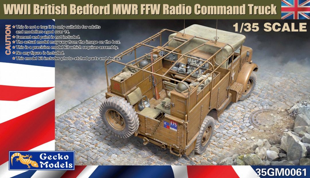 Gecko 1/35 WWII British Bedford MWR FFW Radio Command Truck 35GM0061