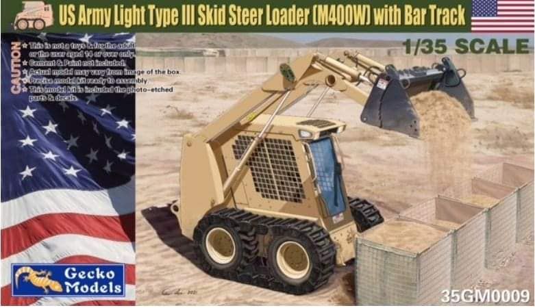 Gecko 1/35 US Army Light Type III Skid Steer Loader (M400W) with Bar Track 35GM0009