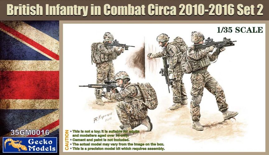 Gecko 1/35 British Infantry in Combat Circa 2010-2016 Set 2 35GM0016