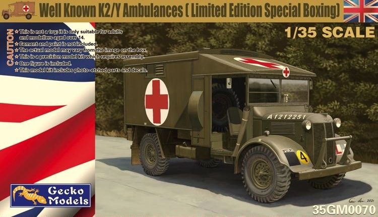 Gecko 1/35 Well Known K2/Y Ambulances (Limited Edition Special Boxing) 35GM0070