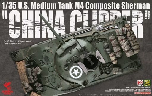 Asuka 1/35 U.S. Medium Tank M4 Composite Sherman "China Clipper" 35-034