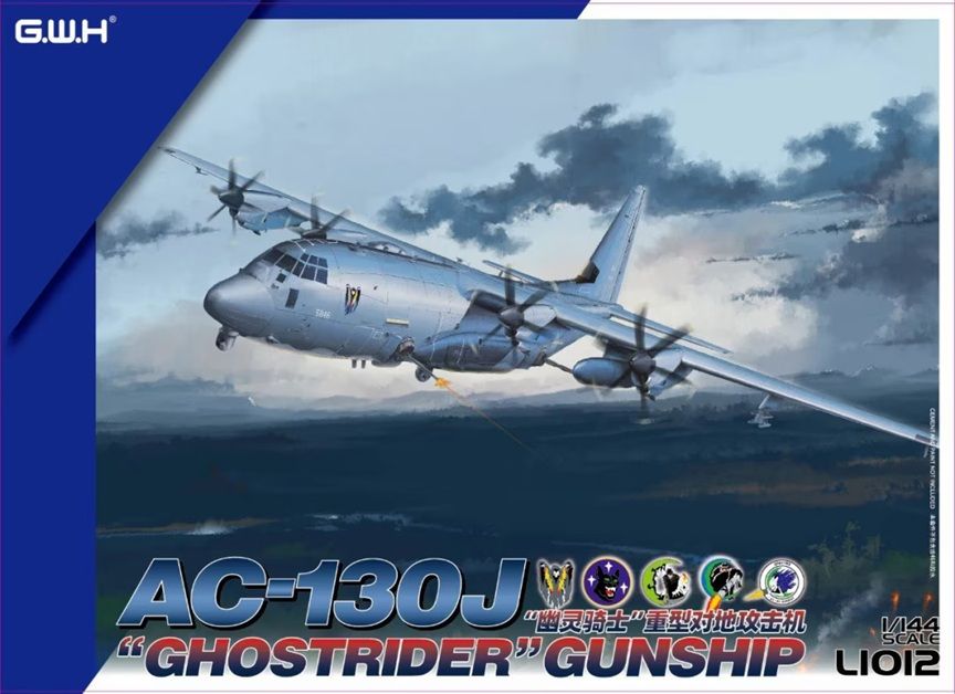 Great Wall Hobby 1/144 AC-130J Hercules Ghostrider Gunship L1012