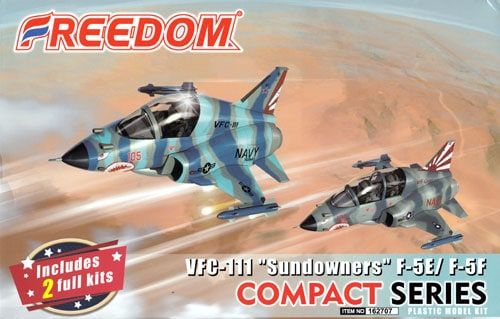 Freedom Model Kits Compact Series F-5E F-5F Tiger II VFC-111 Sundowners [2 kits] 162707