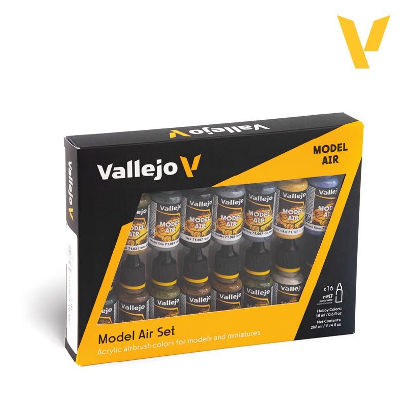 Vallejo Model Air WWII USAAF Set (16 colors) 71185