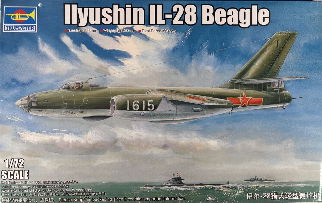 Trumpeter 1/72 Ilyushin IL-28 Beagle 01604